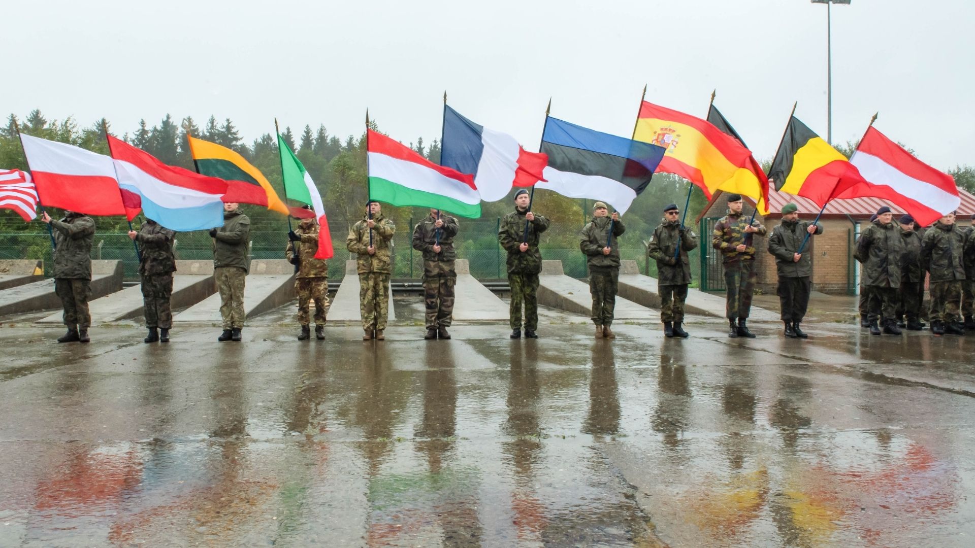 Exercice Euretex à Elsenborm, en Belgique, fin 2021. 440 soldats de 12 nationalités différentes renforcent leur interopérabilité dans le domaine du génie.