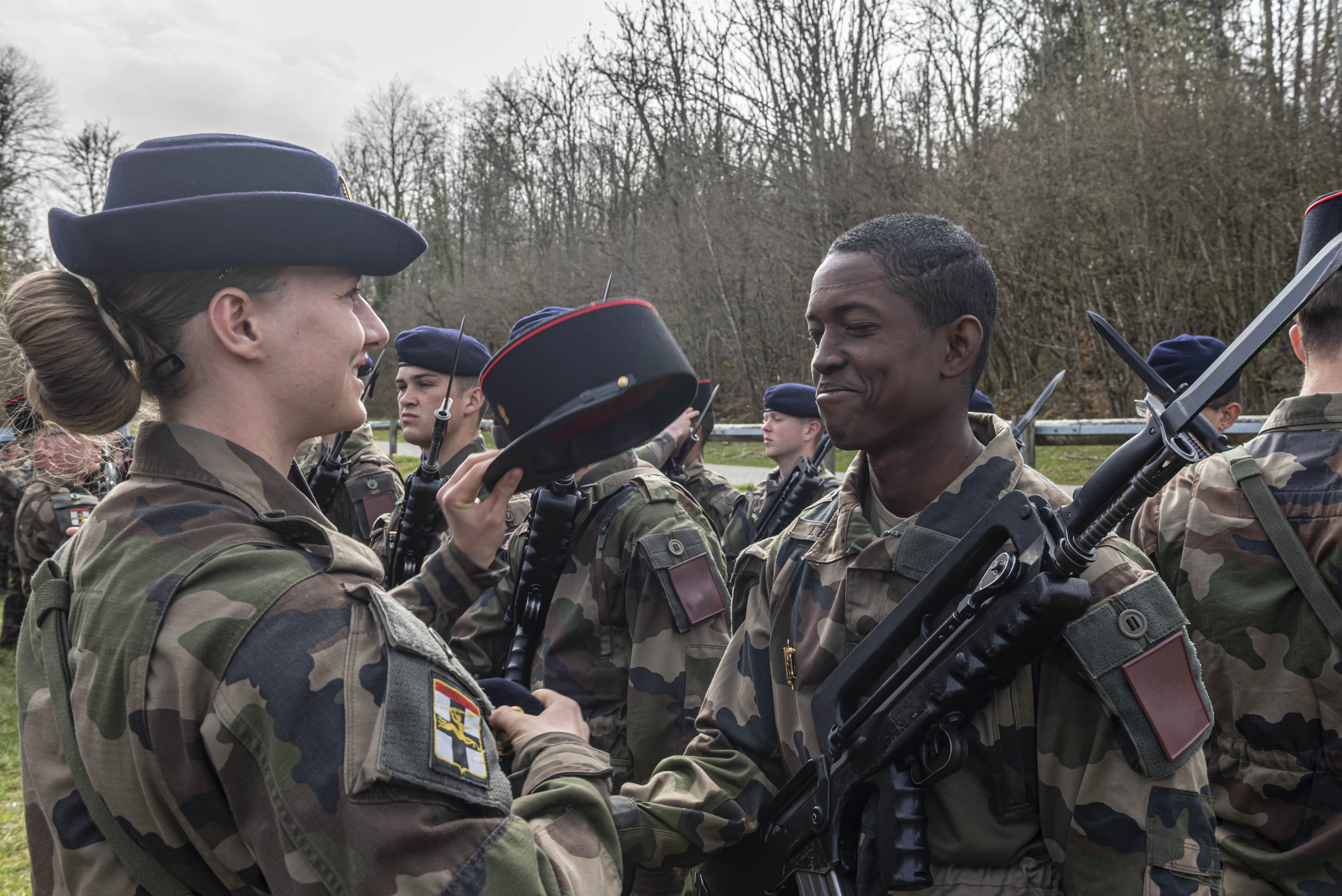 Remise des képis au CFIM de Valdahon 