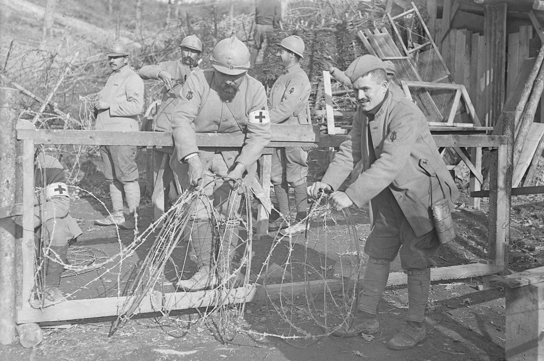 Des soldats réservistes en 1916, Meuse.