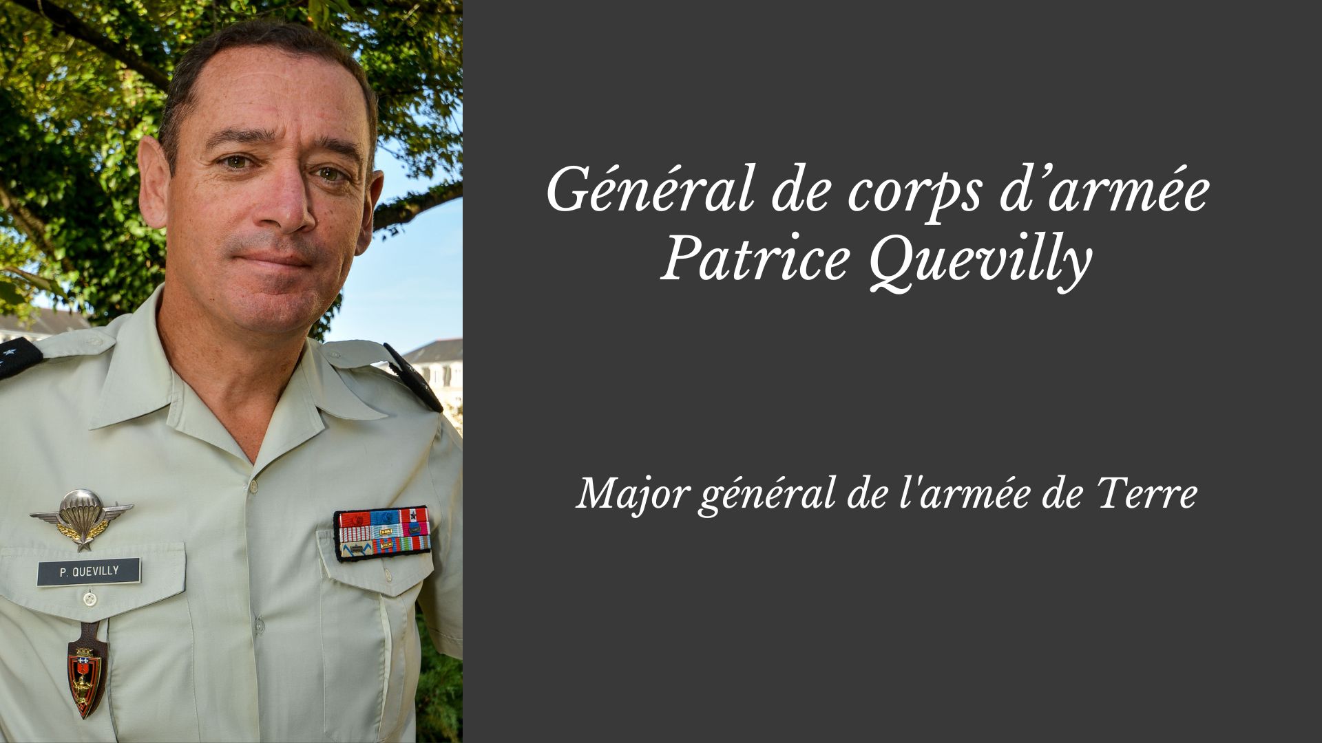 Général de corps d’armée Patrice Quevilly