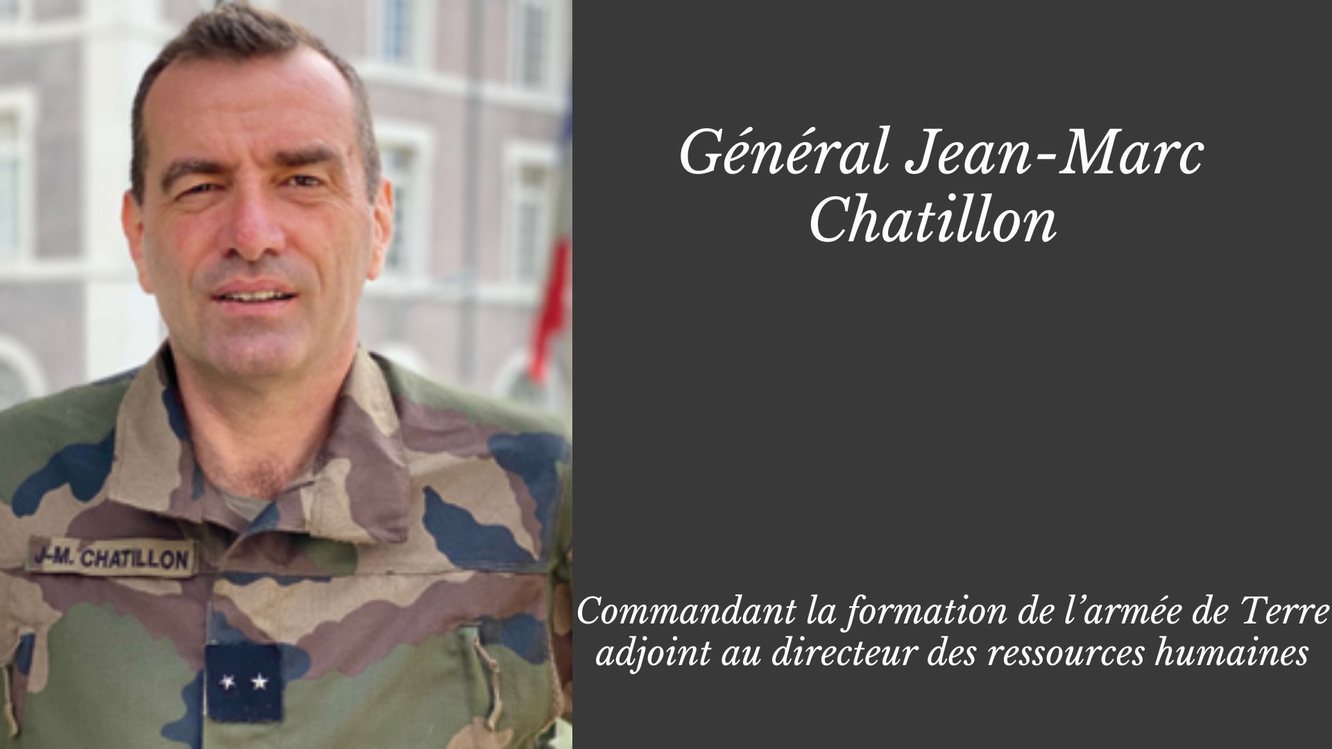 général Jean-Marc Chatillon, adjoint au DRHAT