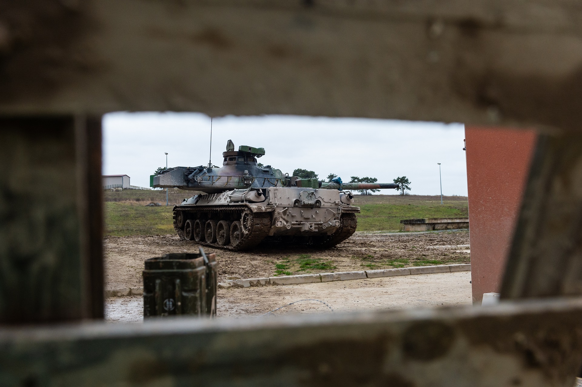 Char AMX 30 à l'entraînement