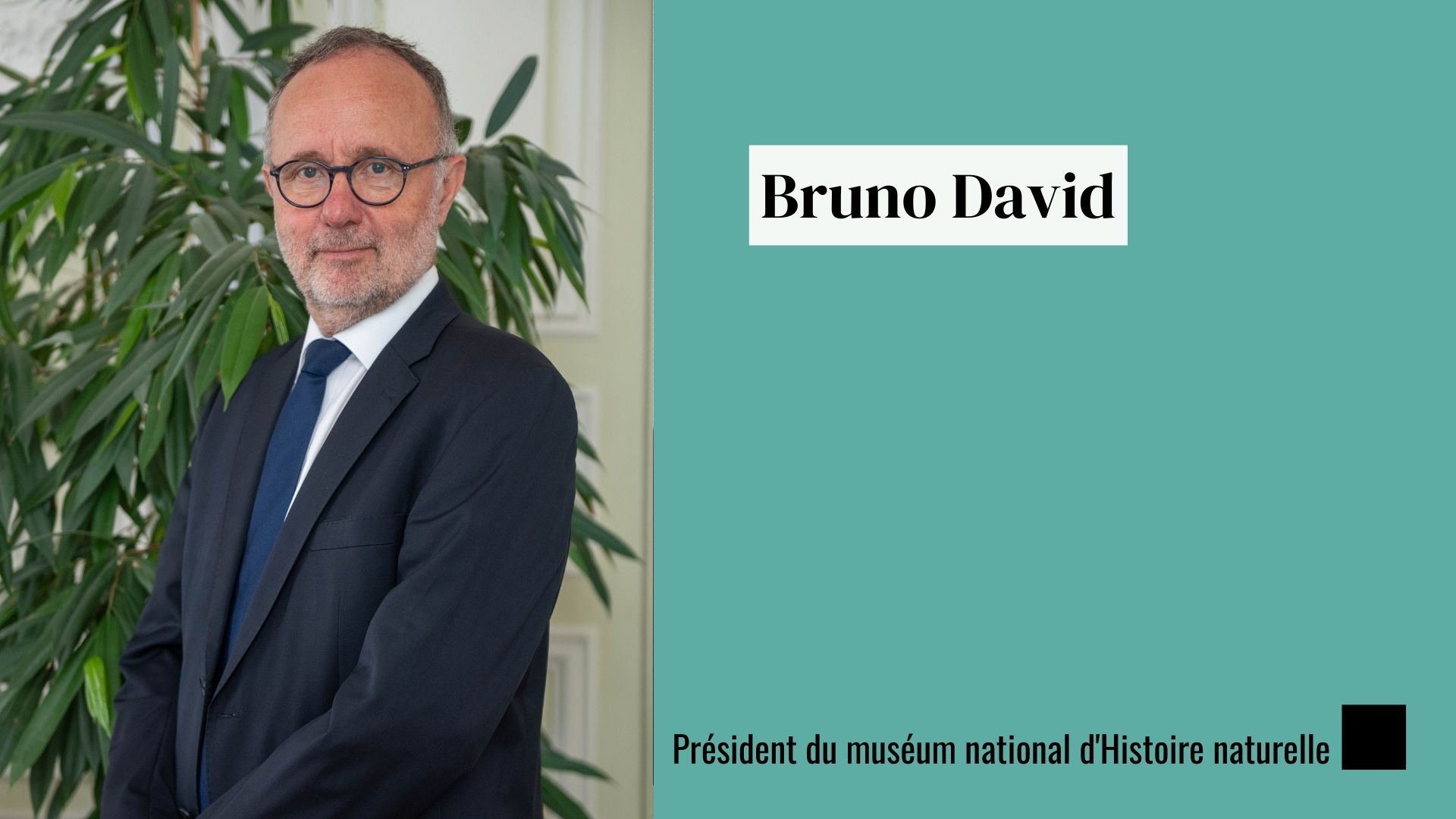 Bruno David, directeur MNHN