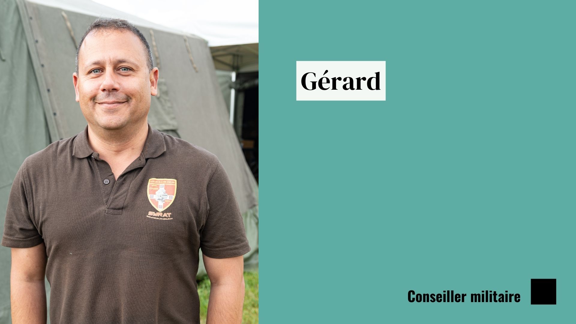 Gérard aide les industriels à comprendre les besoins des forces.