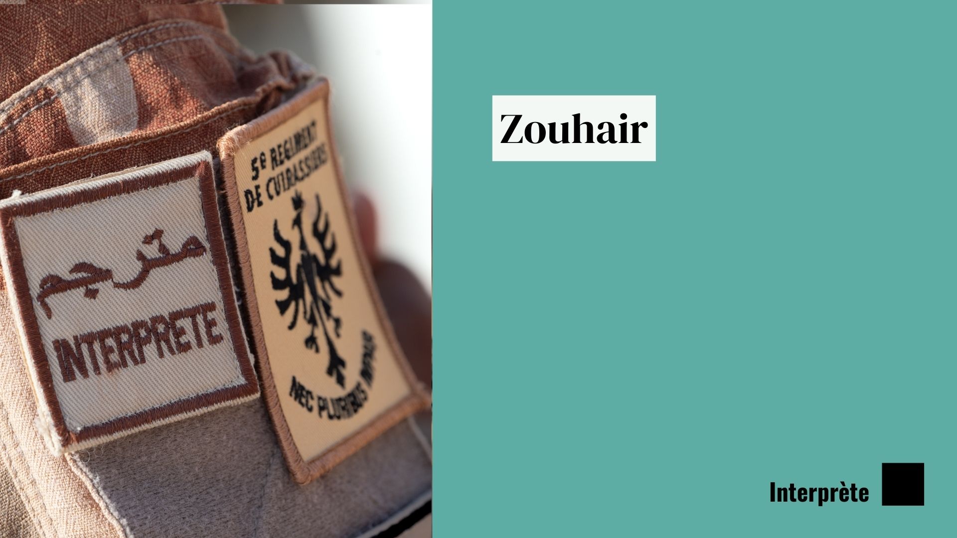 Zouhair est interprète depuis 2021. Un métier qui le passionne..