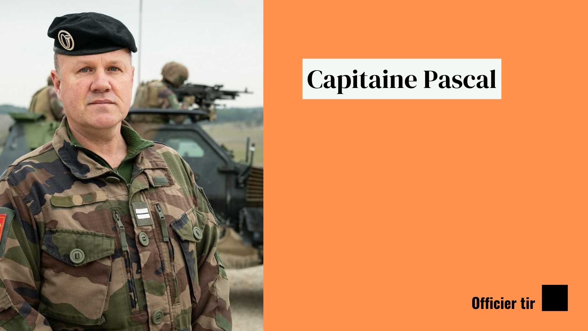 Capitaine Pascal, officier tir