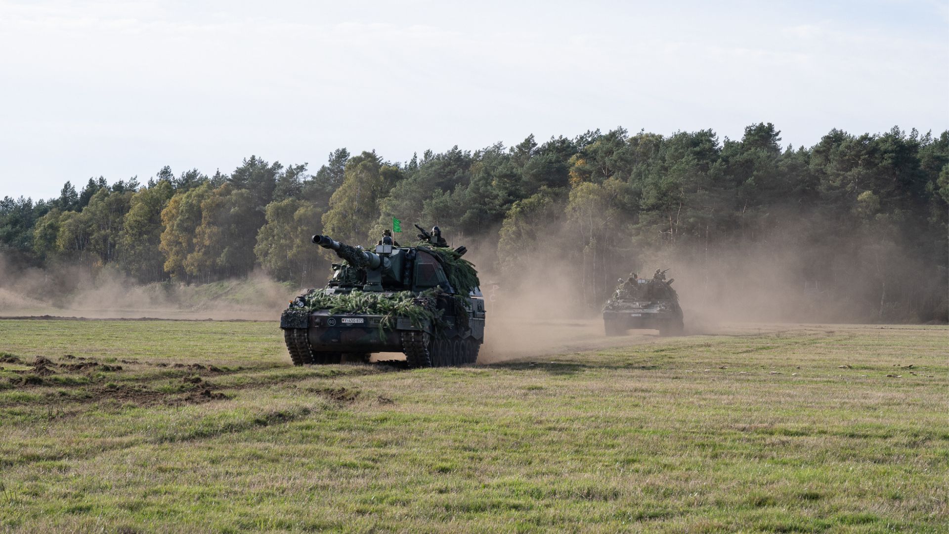 Un Panzerhaubitze 2000, obusier blindé en service dans l'armée allemande.