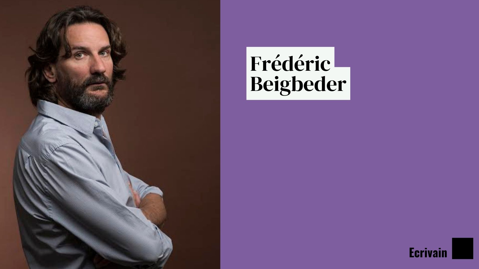 Frédéric Beigbeder, écrivain du récit "Un chaos structuré" dans le livre "Les écrivains sous les drapeaux".