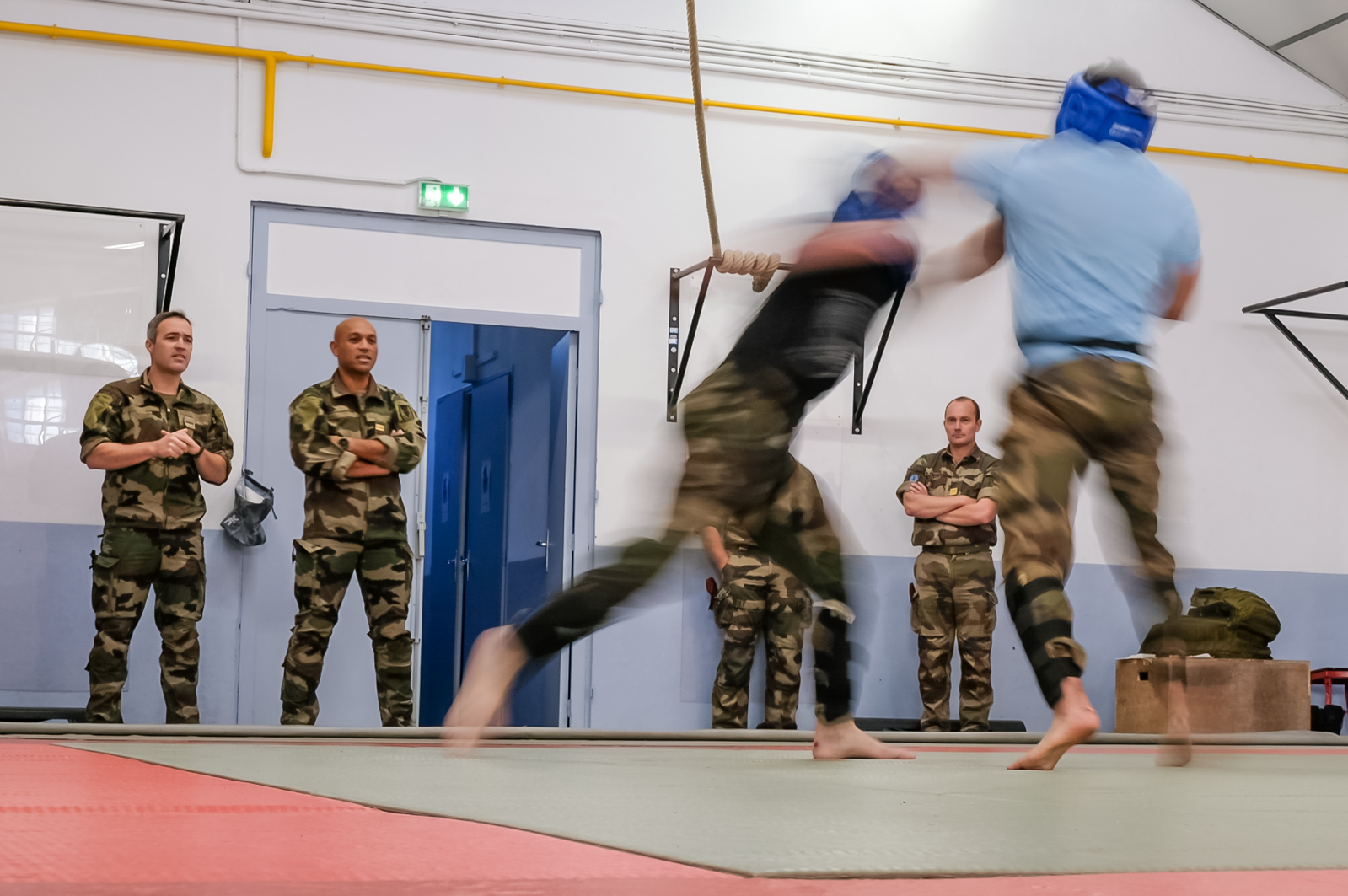 Séance de combat pour les sélections GCP.