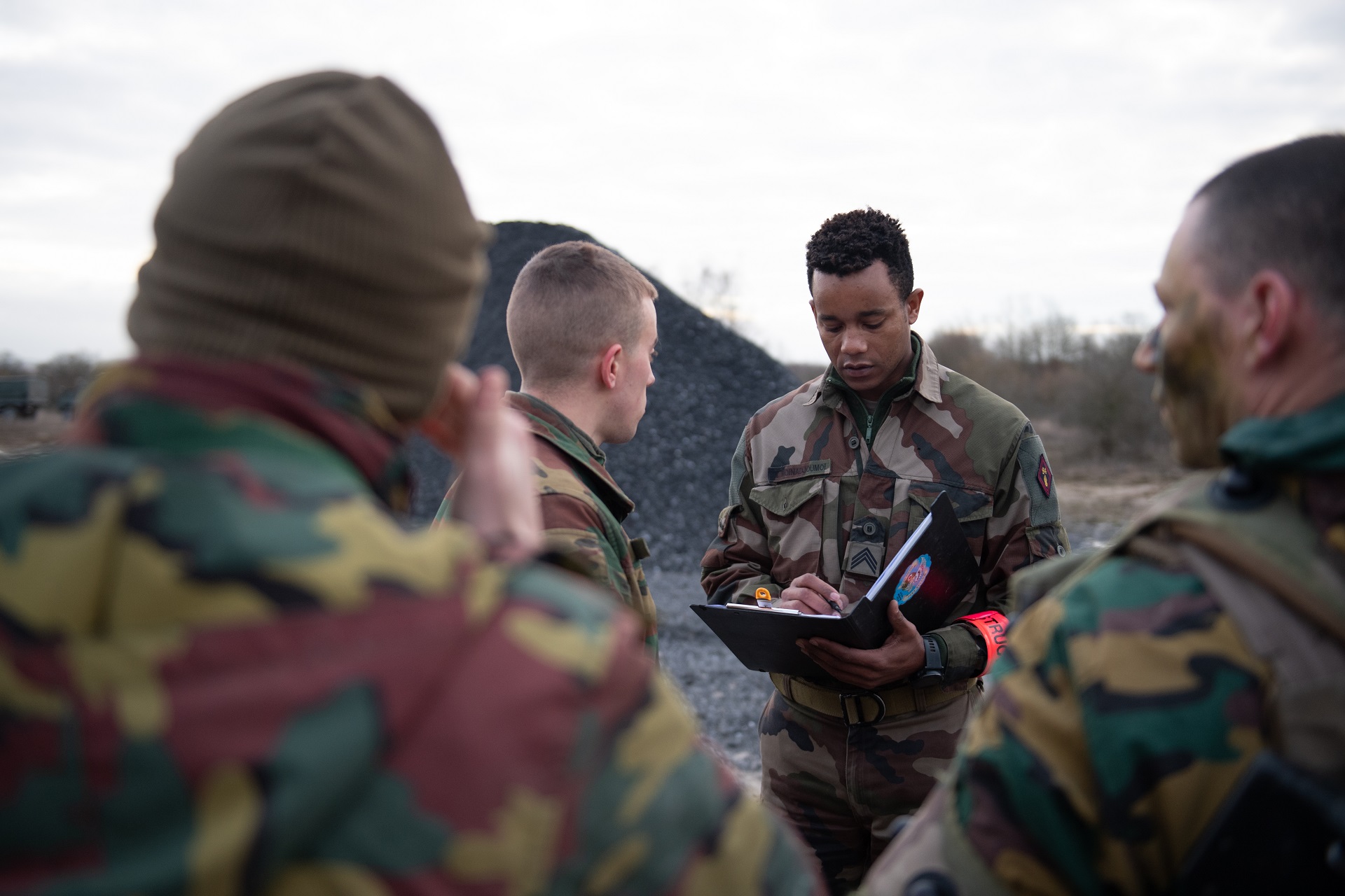 Entraînement au CENZUB d'un SGTIA belge