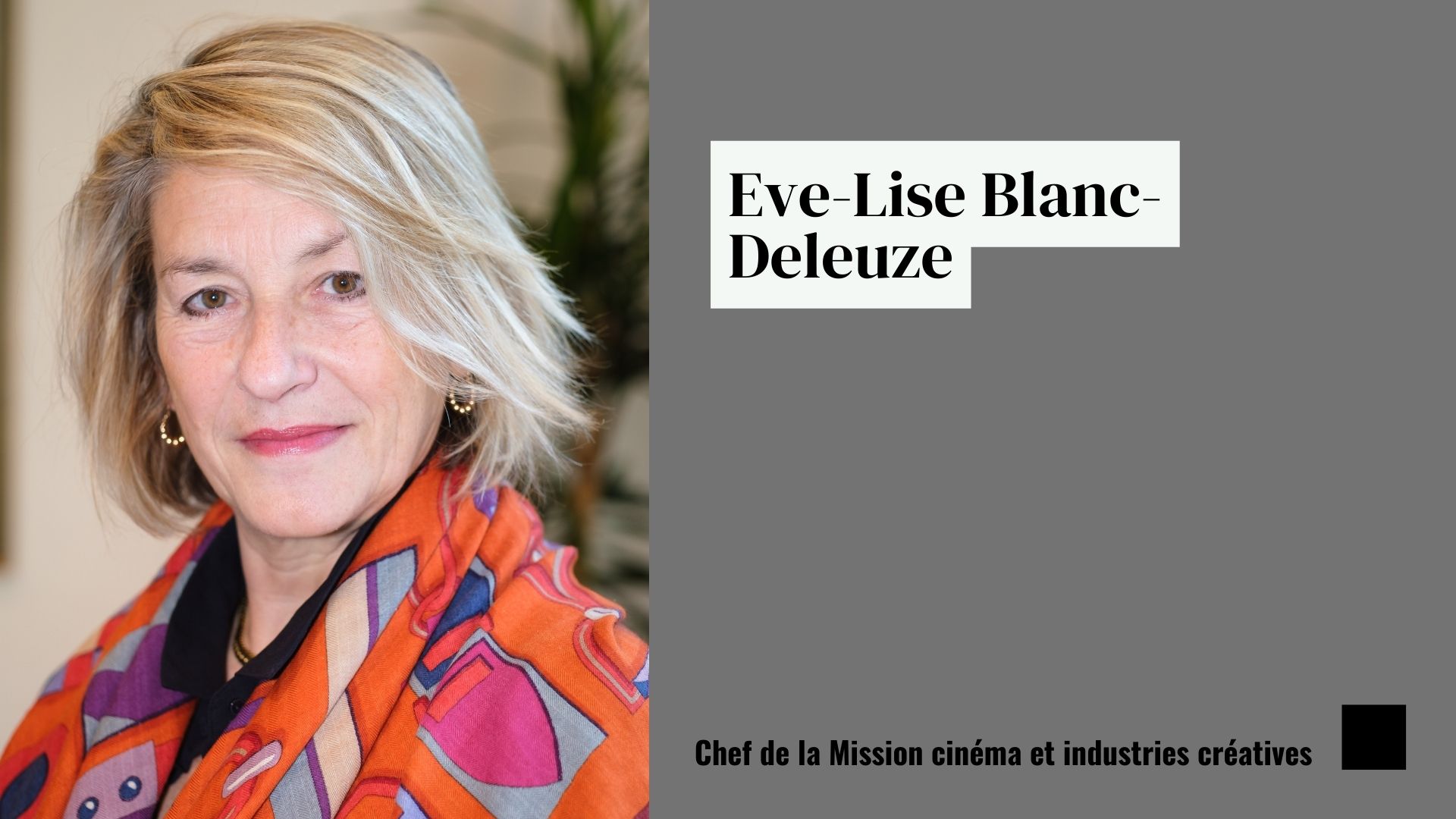 Eve-Lise Blanc Deleuze, chef de la MCIC