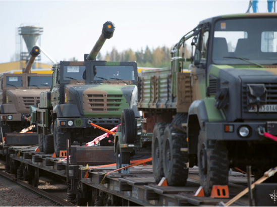 Trois canons Caesar sont arrivés en Estonie