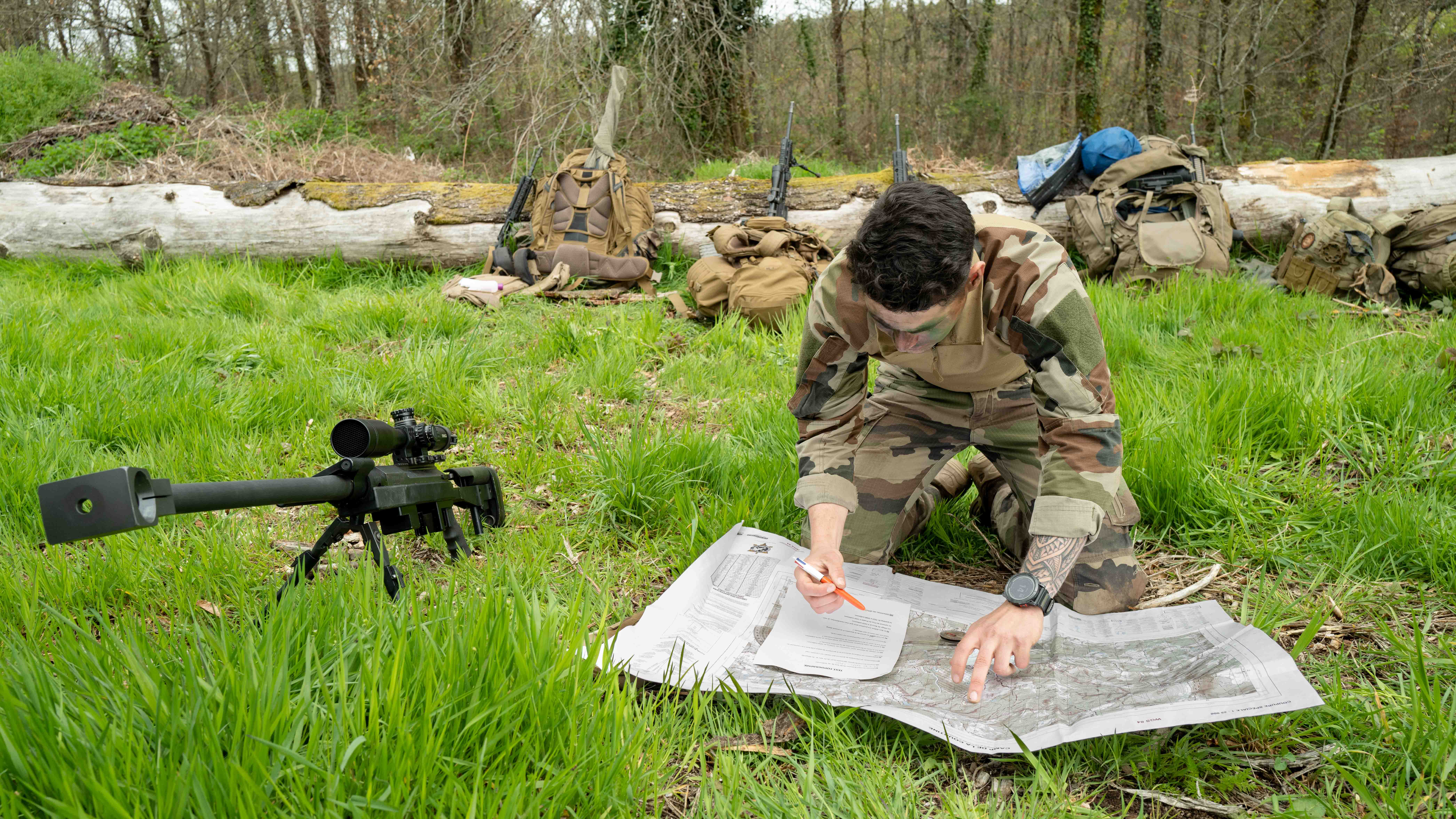 Les stagiaires passent divers ateliers. 