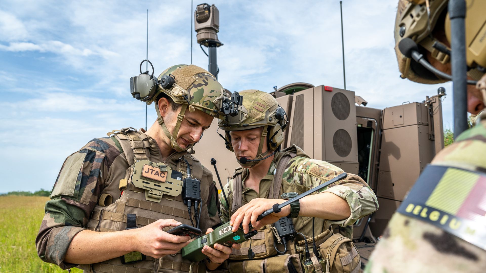 Les JTAC français ont travaillé avec leurs homologues belges, allemands, néerlandais, anglais et croates lors de l’exercice.