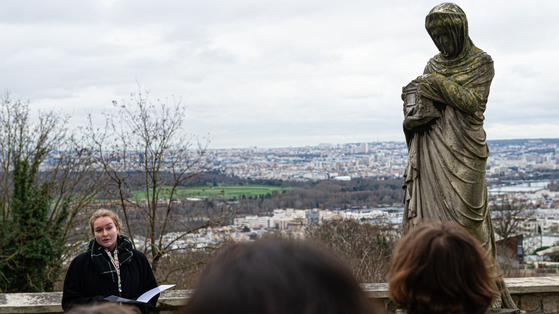 Présentation de la statue d'Agrippine.