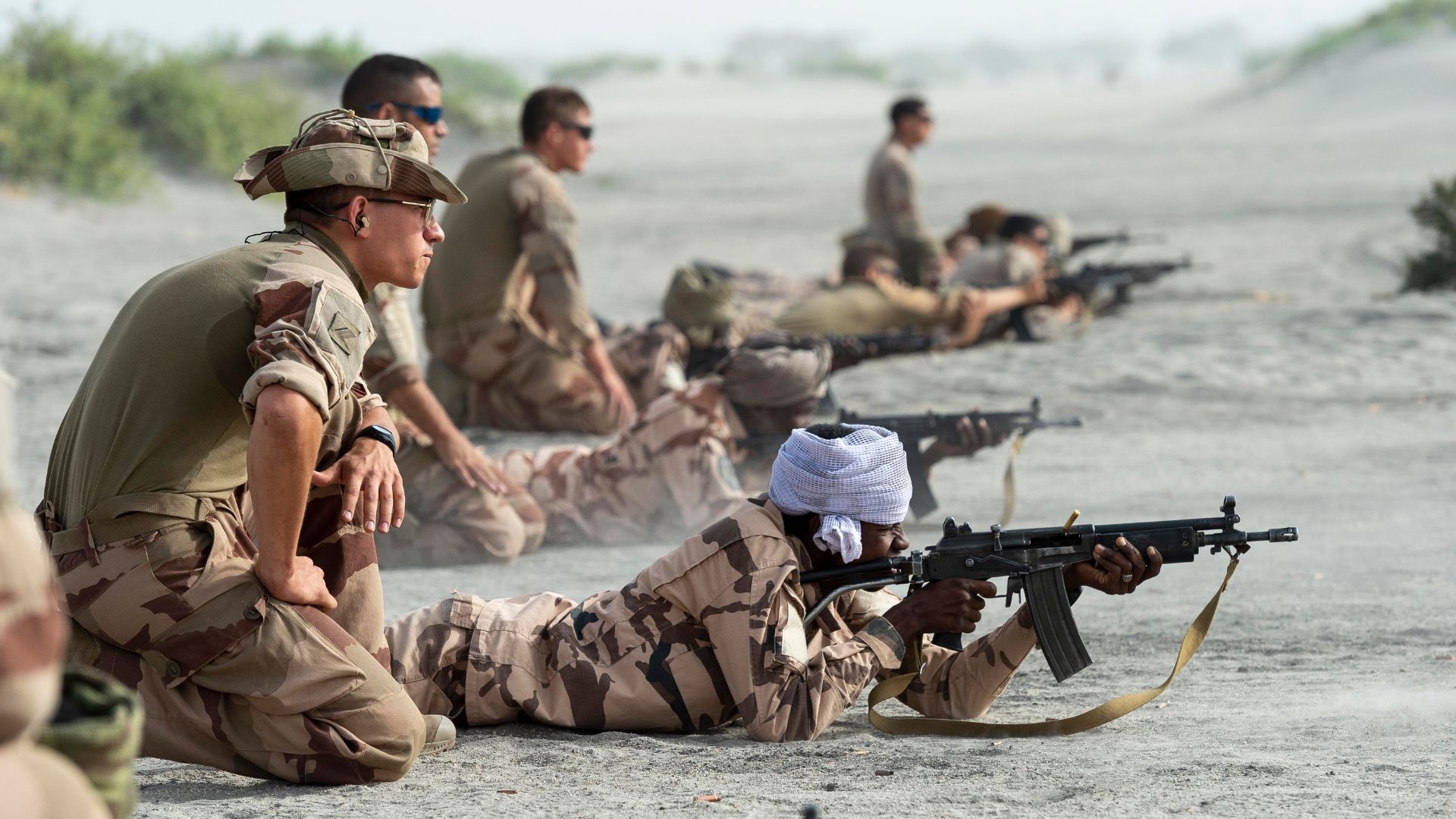 Formation du bataillon tchadien, projeté au Mali au sein de la Minusma.