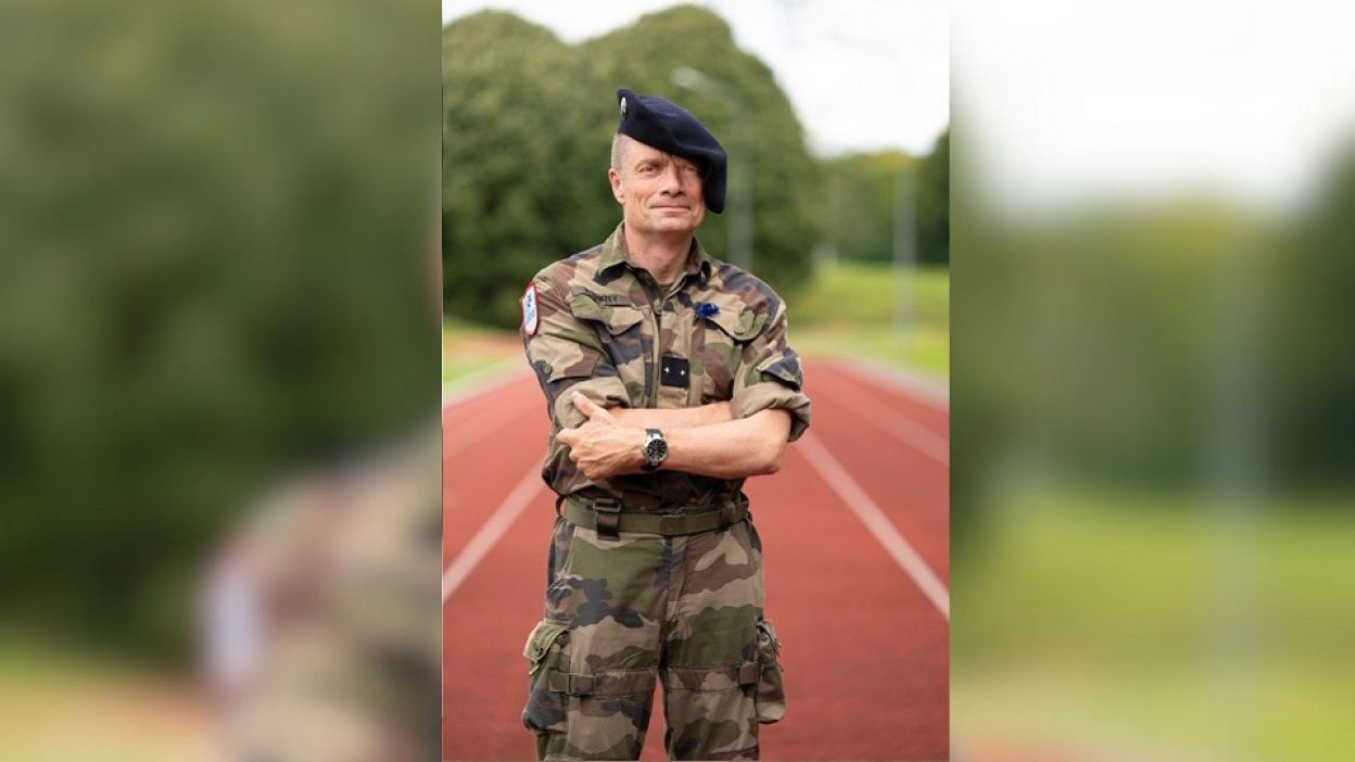 Le général de Brigade Paul Sanzey, commissaire aux sports militaires et commandant du Centre national des sports de la Défense.