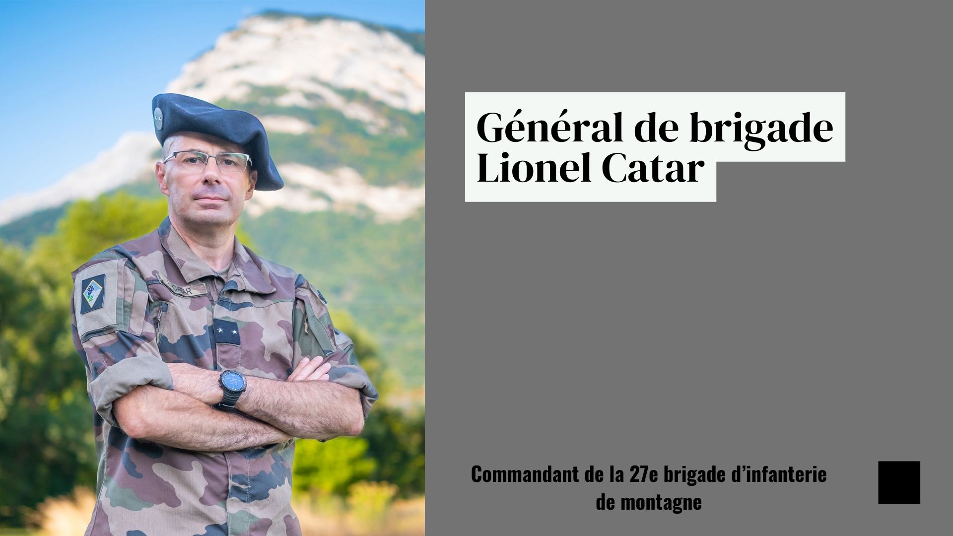 Général de brigade Lionel CATAR