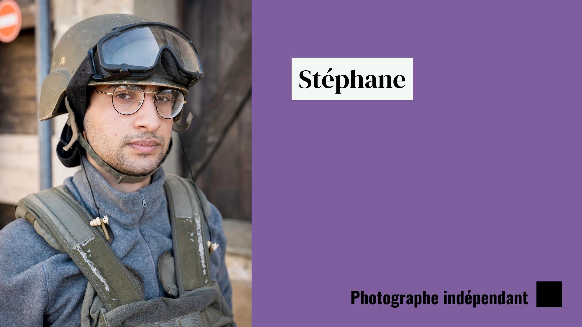 Stéphane, photographe indépendant.