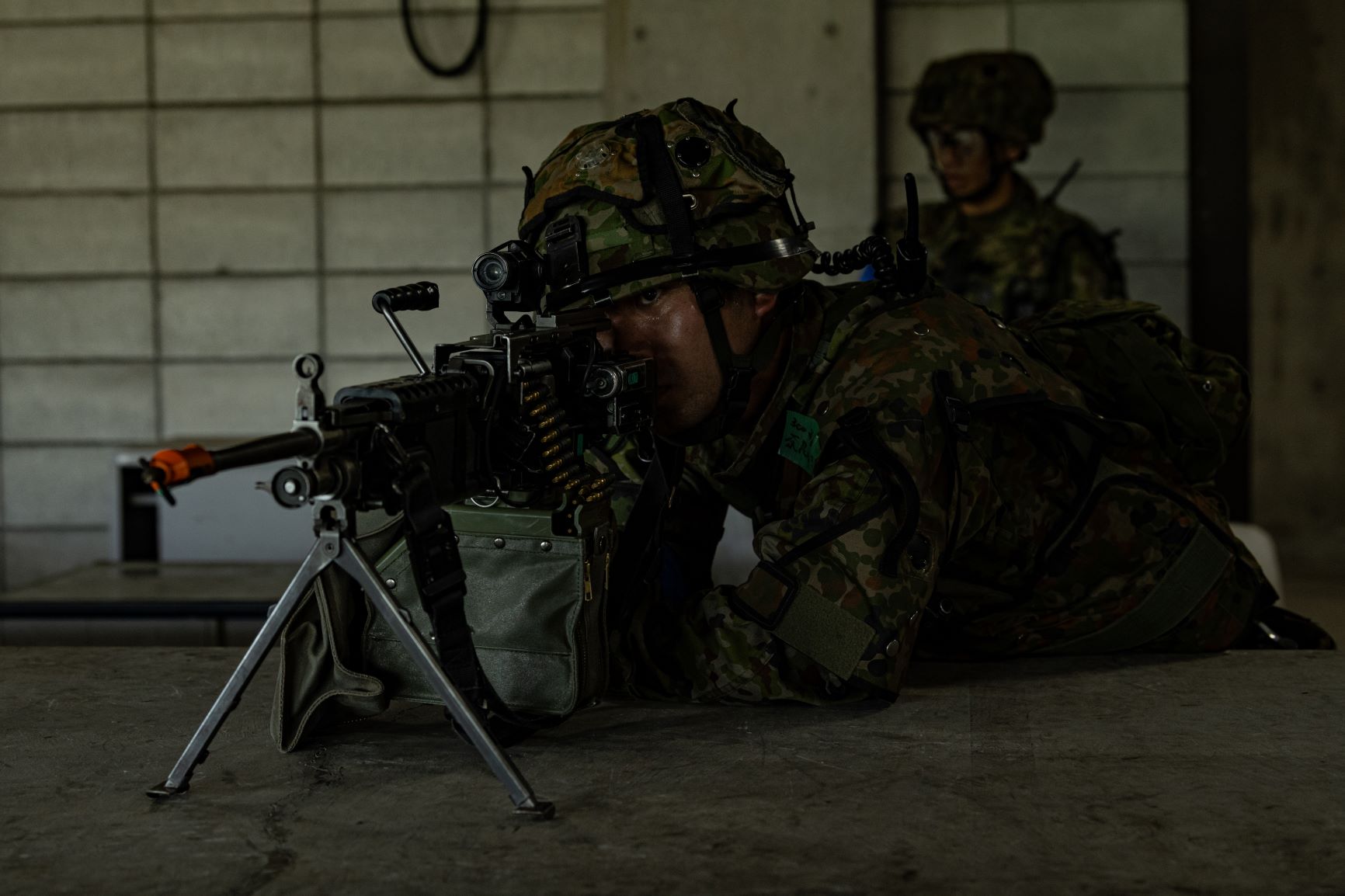 Séance de tir des militaires japonais.