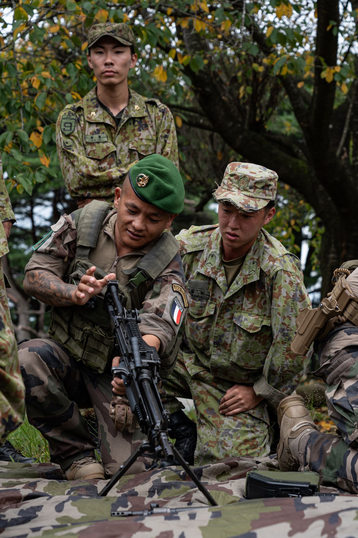 La première semaine d’exercice s’est déroulée sur le camp de manœuvre d’Ojojihara, au nord-est de Tokyo.