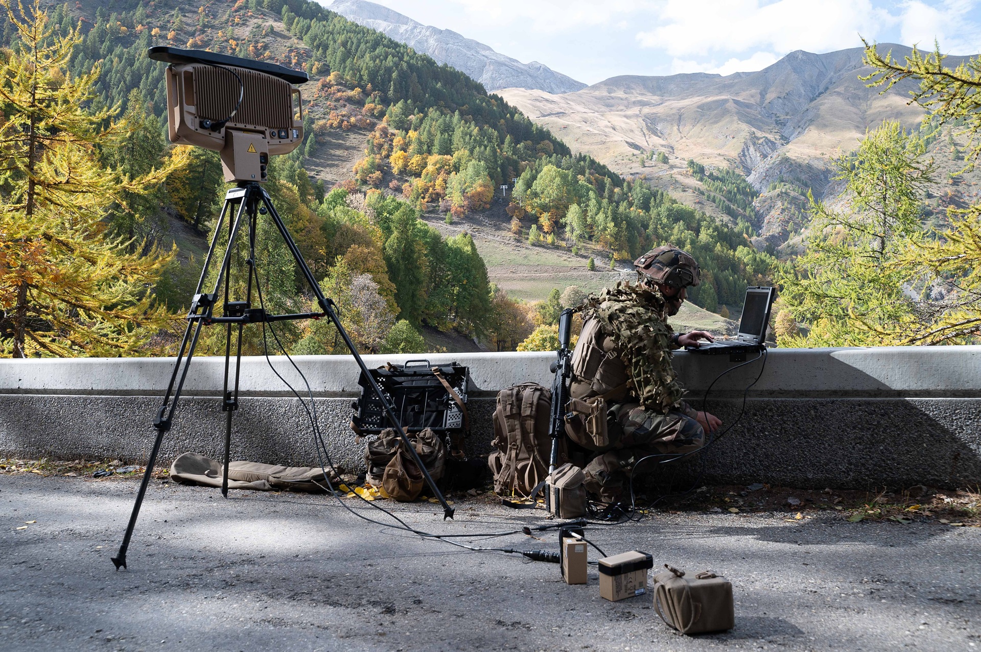 Le radar Murin en action lors de l'exercice Edelweiss 2024.