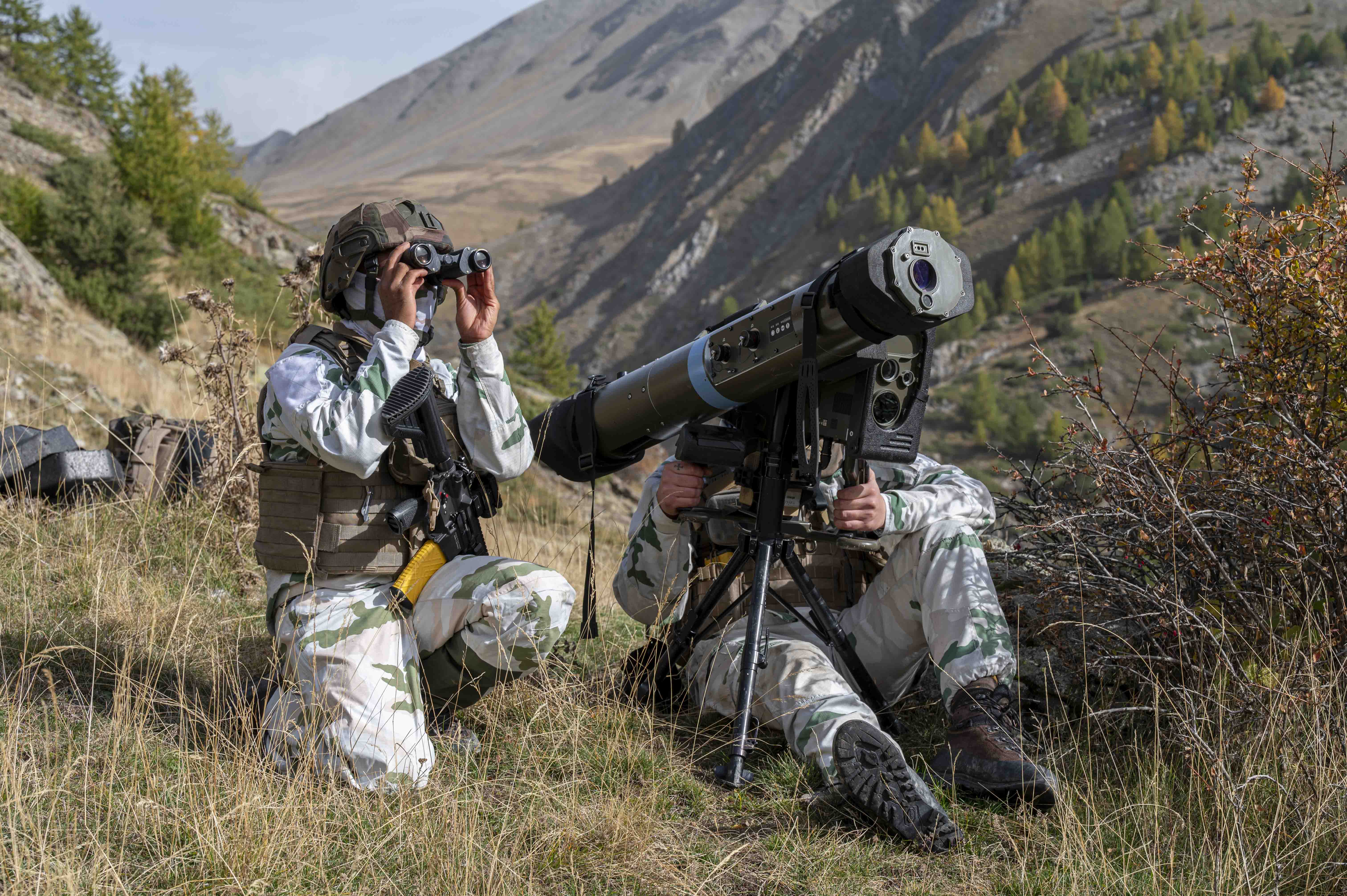 Surveillance en montagne lors de l'exercice Edelweiss 2024.